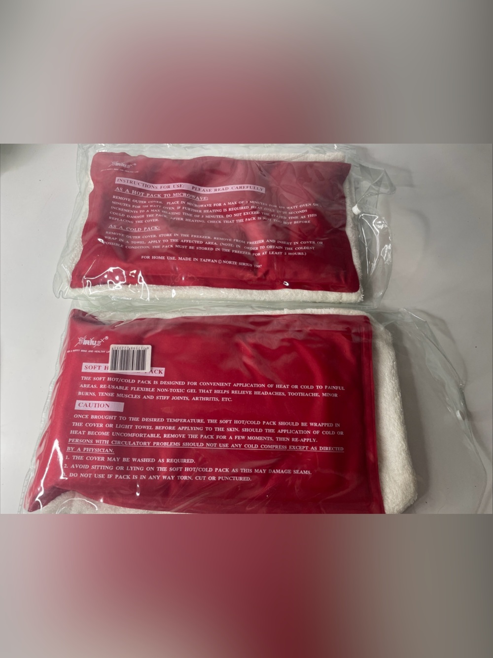 Sirius 1997 Vintage Hot Pack Cold pack Brand New Open Box Lot Of 2